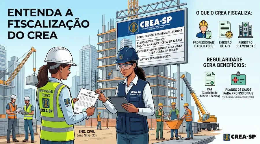 O que o CREA Fiscaliza? Regras, Multas e Guia Completo